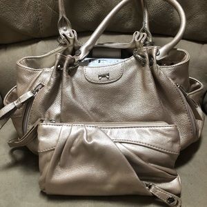 Gold Elle Purse w/ Wristlet